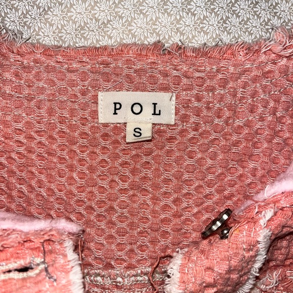 POL Pink Tweed Blazer Sz S Like New - Picture 4 of 8